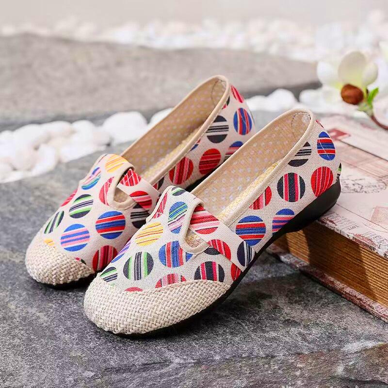 

Spring and autumn cloth shoes, new women s canvas shoes, non-slip soft-soled single shoes, comfortable and versatile casual shoes 35