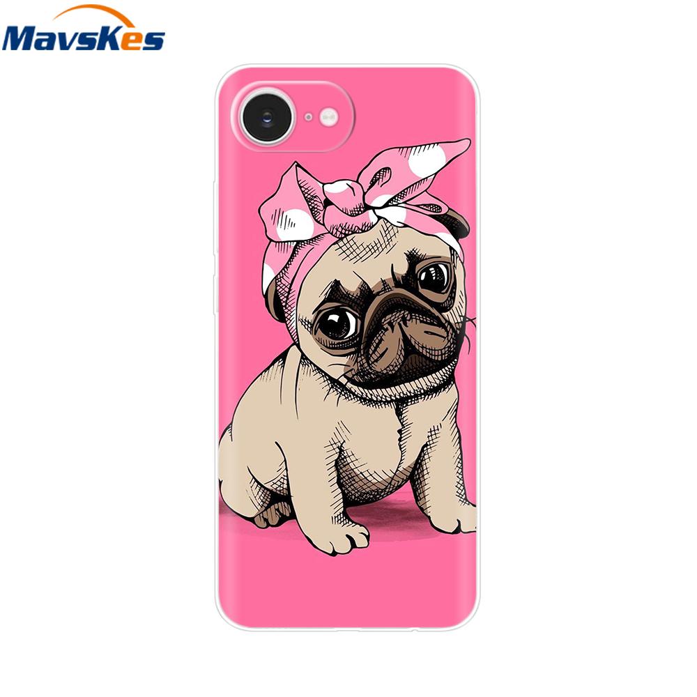 For iPhone 16e Case For Apple iPhone 16e Case Luxury Clear Painted Cover Case For iPhone 16e 16 E Coque Protective Cover Fundas