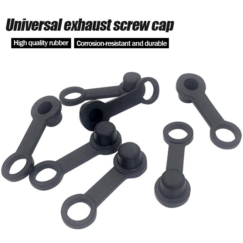 10 ks 8mm Krytka proti prachu brzdové pumpy automobilu Krytka šroubu pro vypouštění oleje Odvzdušňovací šroub brzdového třmenu Černé šroubové krytky proti prachu Kryt Gumový Motocykl