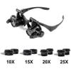 10x 15x 20x 25x Magnification, Adjustable Led Light Loupe For Jewelers