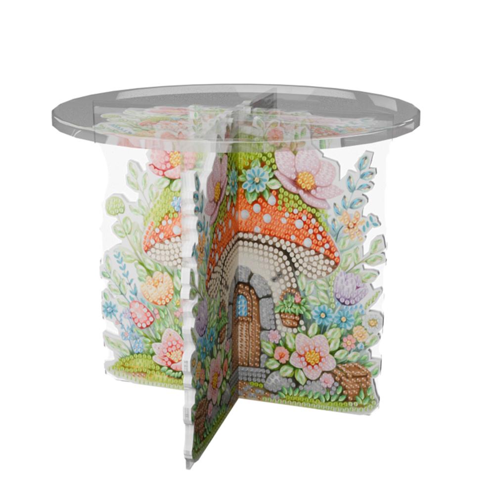 Acrylic Sunflower Diamond Painting Plant Stand Diamond Art Potted Plant Holder Rhinestones Plant Display Shelf for DIY Art Craft