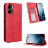 Flip-Hüllen für OPPO A6X Lederhülle [Flip Vintage Leder] Stoßfest Langlebig Retro Handyhülle