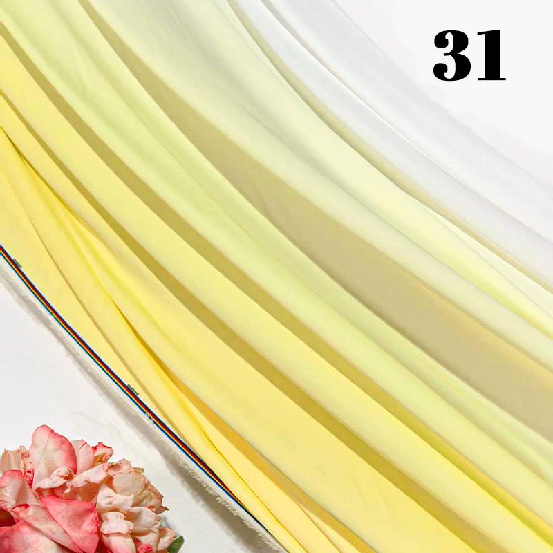 100x150cm Gradient Rainbow Fabric Ancient Style Sewing Hanfu Dress Stage DIY Costume Hanfu Silky Dress Stage Garment