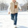 Jungen Mädchen Reißverschluss Weste Lässige Oberbekleidung für Kinder