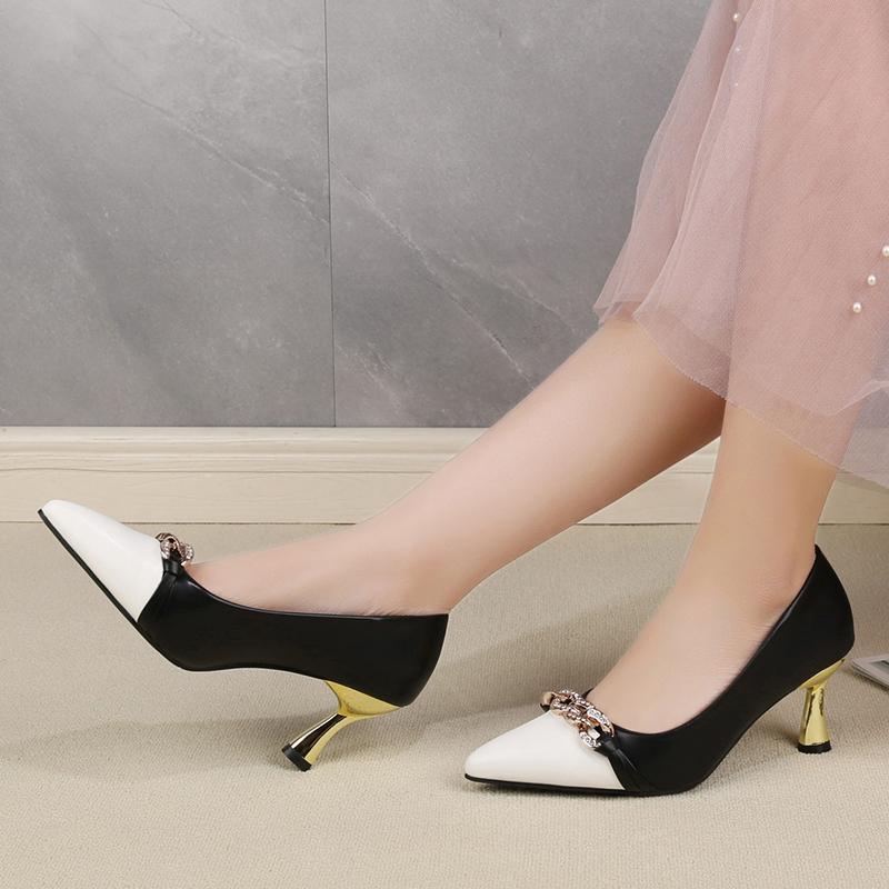 Ladies Classic High Quality Heels Ladies 2025 Spring and Summer Fashion Elegant Pump Shallow Mouth Simple StyleZapatos De Mujer
