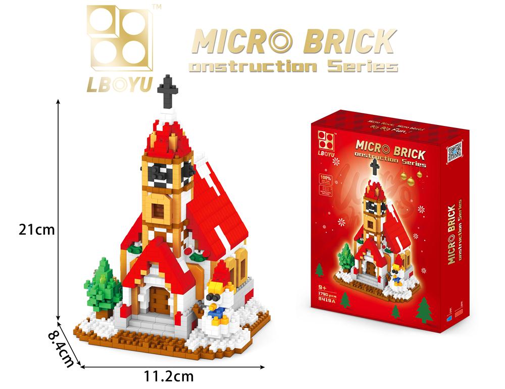 Plastic Mini Blocks Santa Claus Christmas Tree Plastic Brick Fun Elk Brinquedos For Gift New Year Girls Present Snowman Toy