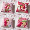 s-Strawberry Shortcake Cushion Cover Premium Comfort Reversible Pillow Cove -Two In One Design for Any Room & Car Interior