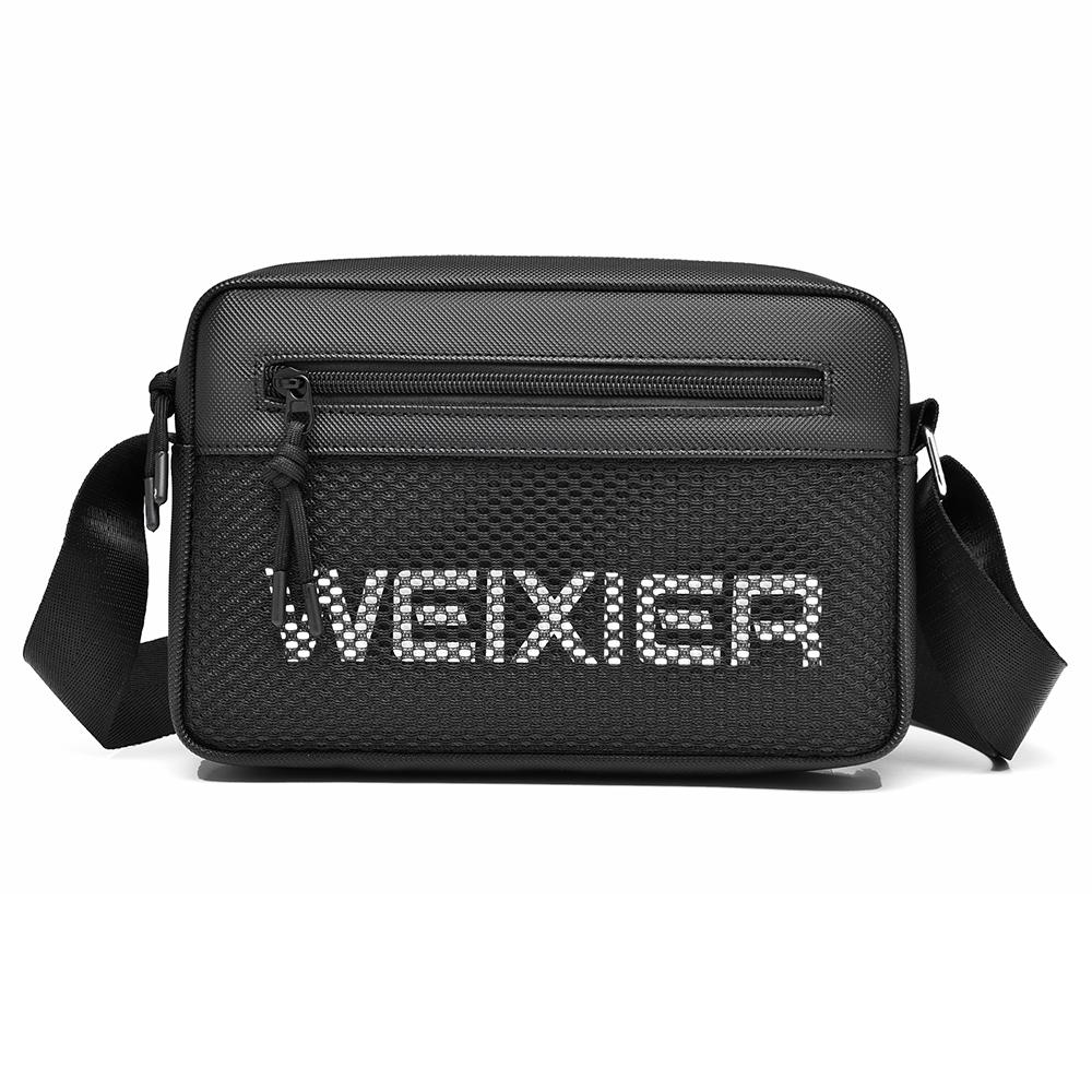 WEIXIER Men's Crossbody Shoulder Bag Messenger Bag Mini Purse Travel Passport Wallet Bag