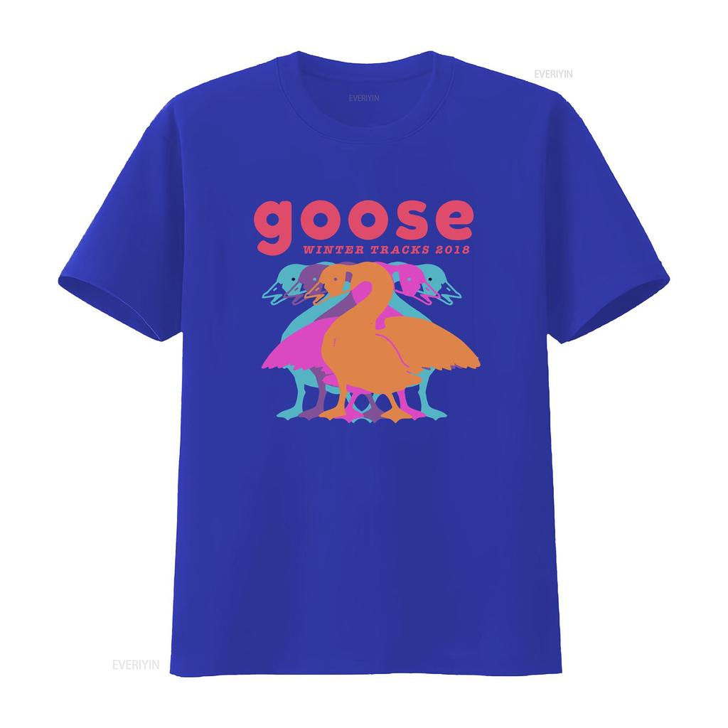 Goose The Band T Shirt new short sleeve hot gift halloween vintage Washed Slightly Unisex fashion Comfortable graphic Casual