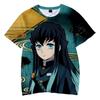 Short Sleeve Sweatshirt Cartoon Top 3D Printed T-Shirt Anime Demon SlayerSummer Street Fashion T-Shirt Top