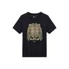 Men's Black Quick-Dry Pullover Short-Sleeve T-Shirt