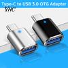 Phone Converter Adapter OTG Multi-purpose High-speed Transmission Type-C To USB Mini Flash Drive Reader with Indicator Light for Smartphone