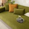 Four Seasons Universal Chenille Sofa Cover Fabric Solid Color Herringbone Stripe Sofa Cushion Modern Simple Anti-Slip Sofa Cover
