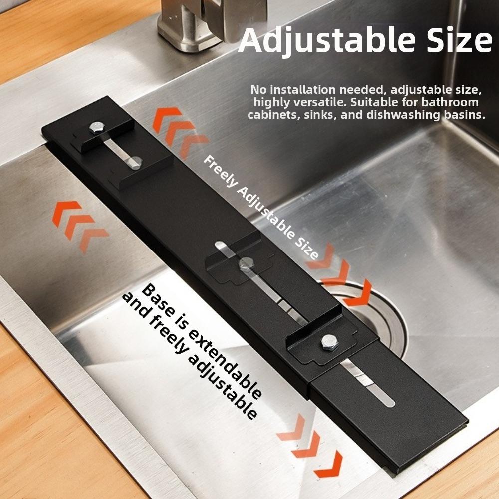 Retractable Sink Mounted Sharpener Stand Carbon Steel Whetstone Grinder Rack  Household