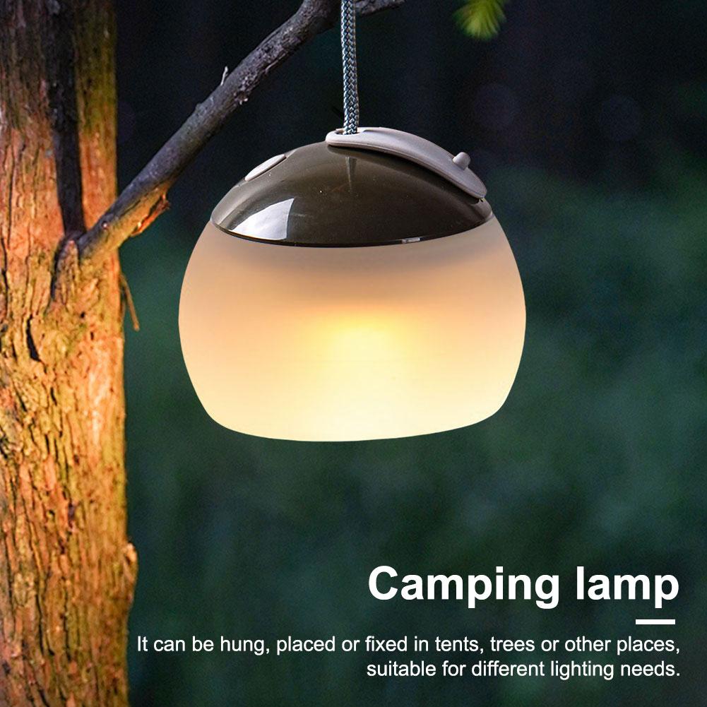 LED Camping Hanging Light USB Rechargeable Hook Camping Light Waterproof Retro Table Lamp for Outdoor Emergency Situation Light