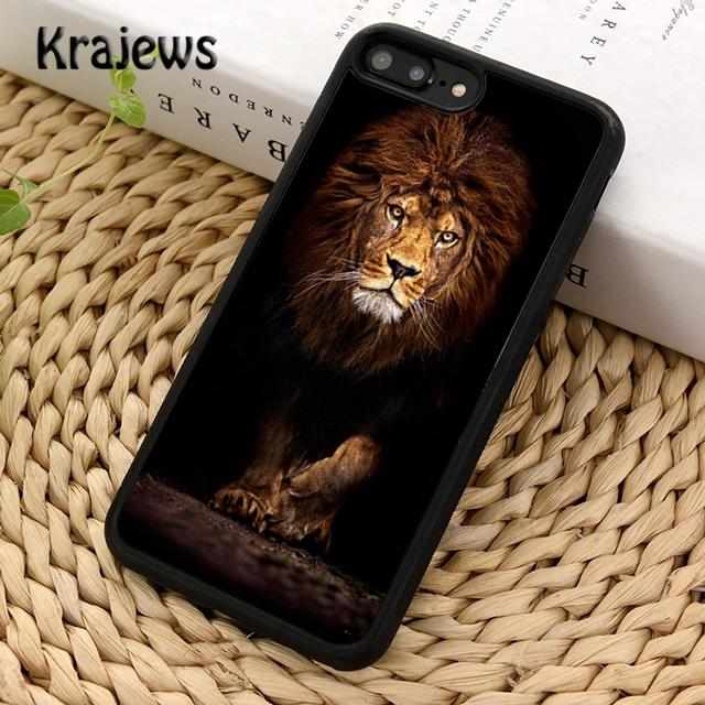Krajews African Lion Soft Phone Case Cover For iPhone 14 5 6s 7 8 Plus X XR XS 11 12 13 Pro Max Samsung Galaxy S21 S22 Ultra