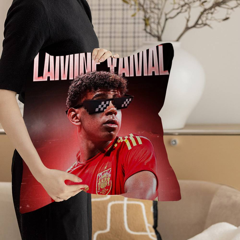 Popular Football Stars L-Lamine Y-Yamal Pillow Cover Design Cushion Cover Decor Holiday Decorati