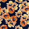 Royal Velvet Fabric Polyester For Sewing - Motif Painted Flowers 1