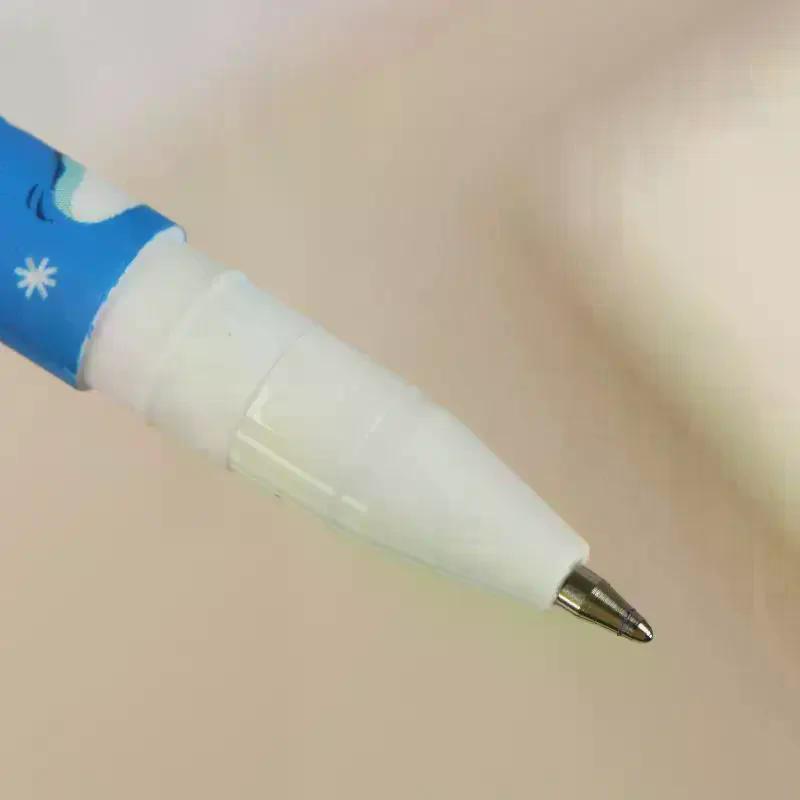 7Pcs Pen Bee Rabbit Giraffe 0.5mm Colored Pen Core Neutral Pen Cartoon Animals Erasable Gel For Writing School Supplies
