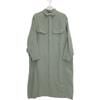 TRADITIONAL WEATHERWEAR Green X IENA Special Order WAIST BELT LONG SHIRT Linen Rayon Belted Long Shirt Dress Dress S khakiUsed