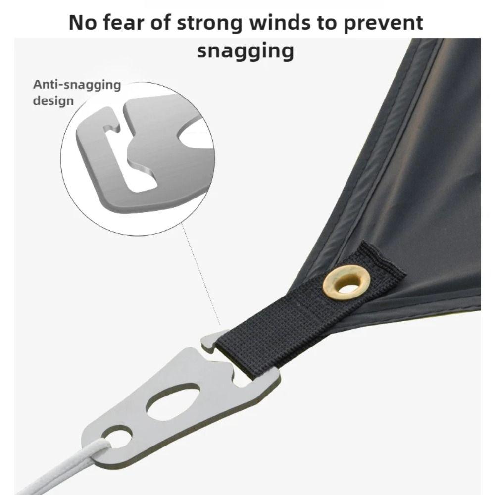 2Pcs Adjustable Tent Wind Rope Buckle Quick Knot Buckle Rope Carabiner Clip Camping
