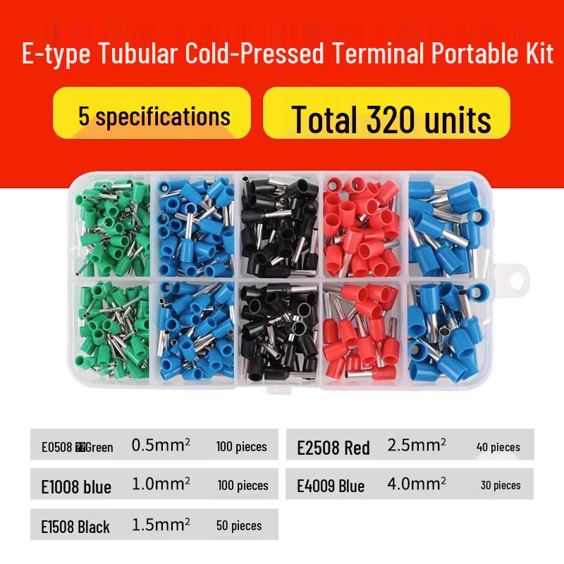 Tubular Needle Terminal Set: RV Crimp Pliers & SV/OT/UT Copper Lugs