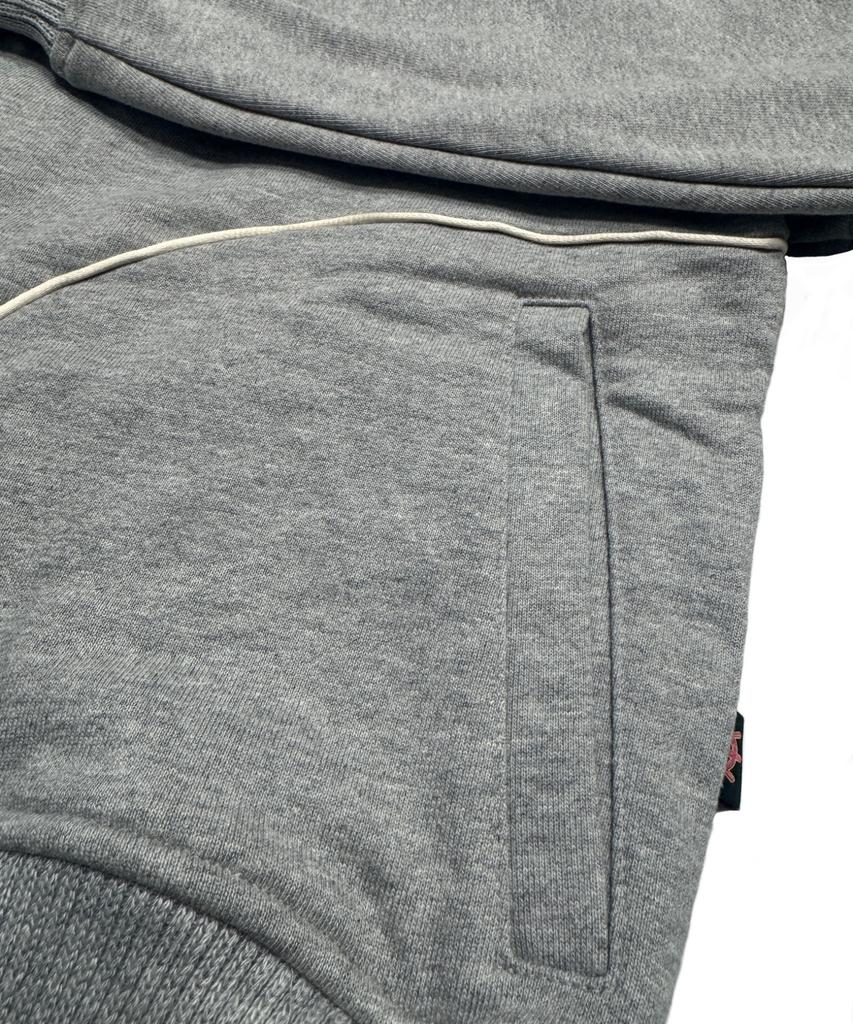 Astrwrld Crop Track Zip-Up Jacket (Grey)