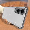 Suitable for Samsung S25edge Plating Airbag Transparent Mobile Phone Case S24Ultra Silicone S23Plus Soft Case