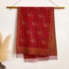 Scarf Autumn And Winter Thickened Scarf Ethnic Style Colored Tassel Travel With Cashew Flower