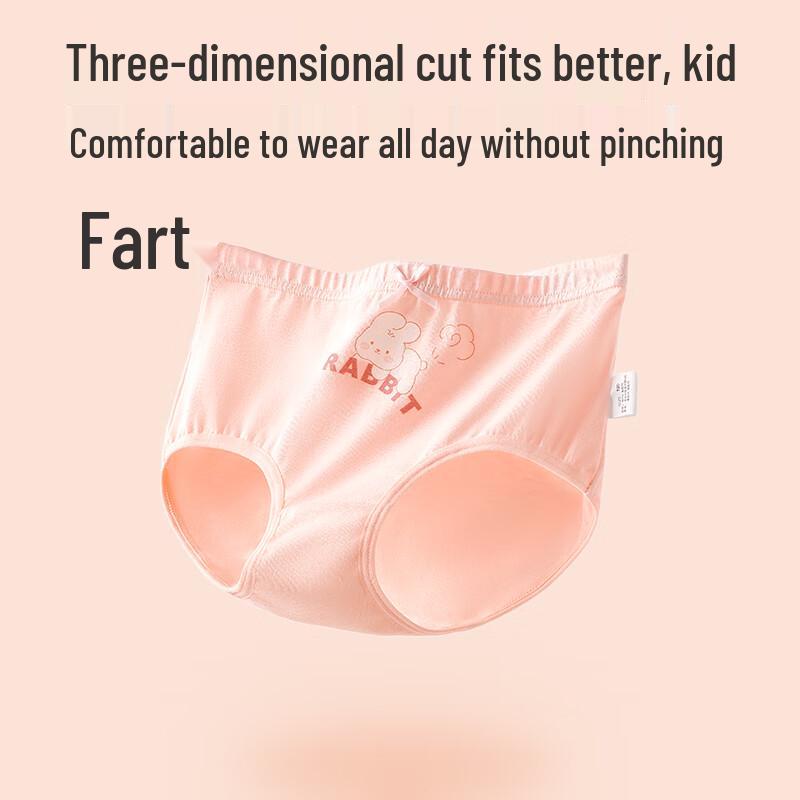 Langsha Girls' Pure Cotton Briefs