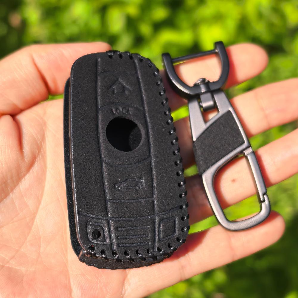 Leather Car Key Case Cover Fob Protector Shell Accessories for BMW E60 E61 E70 E81 E87 E90 E91 E92 X1 X5 X3 1 3 5 6 Series Z4