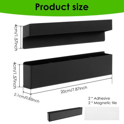4 Grids Straw Holder Vented Bottom Straw Organizer Storage Dispenser Magnetic/Adhesive Installation Straw Holder Kitchen Gadgets