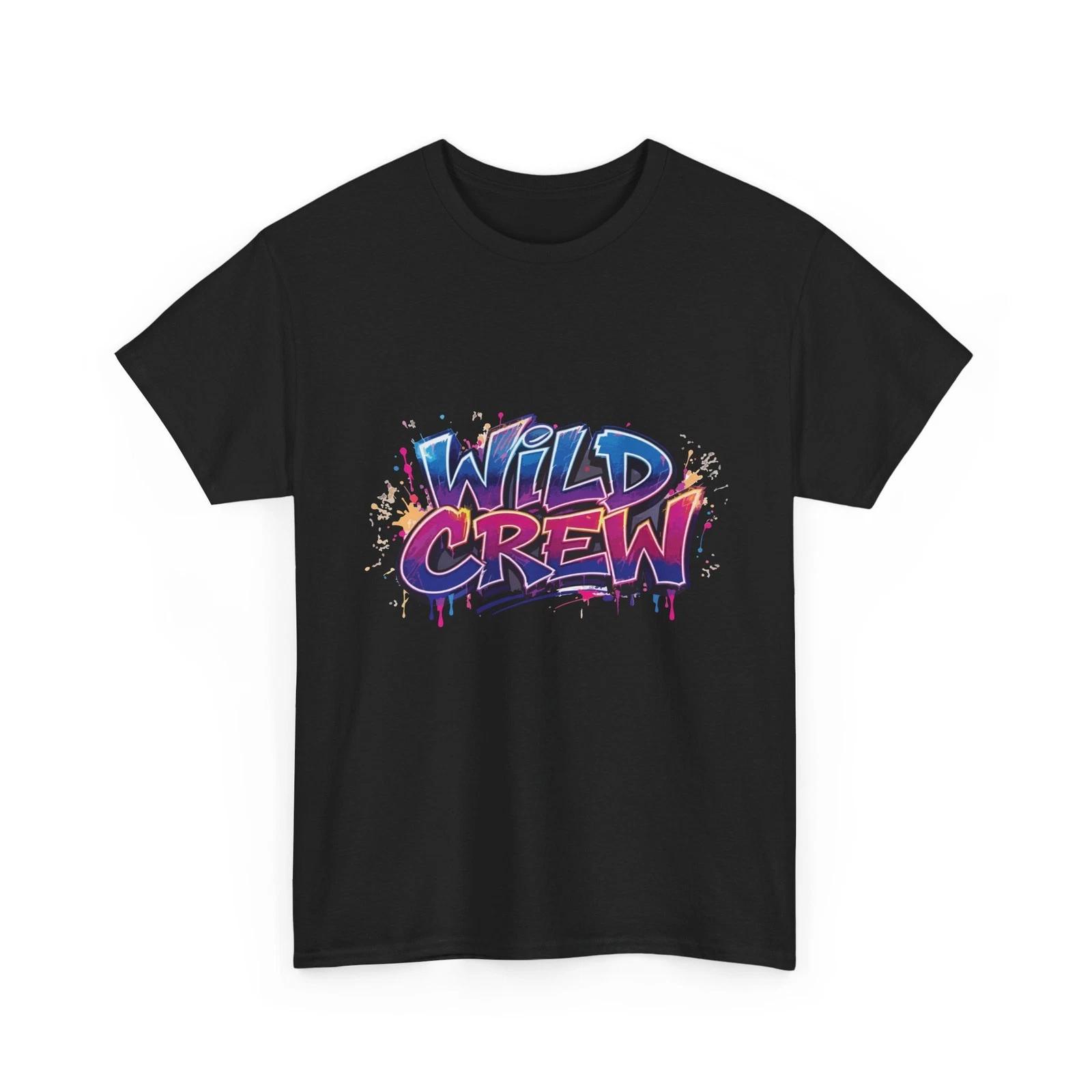 Wild Crew Graffiti T-Shirt Streetwear Graphic Tee 3XL