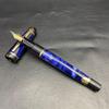 Used WATERMAN Fountain Pen, Blue Marble, Unused, With Case
