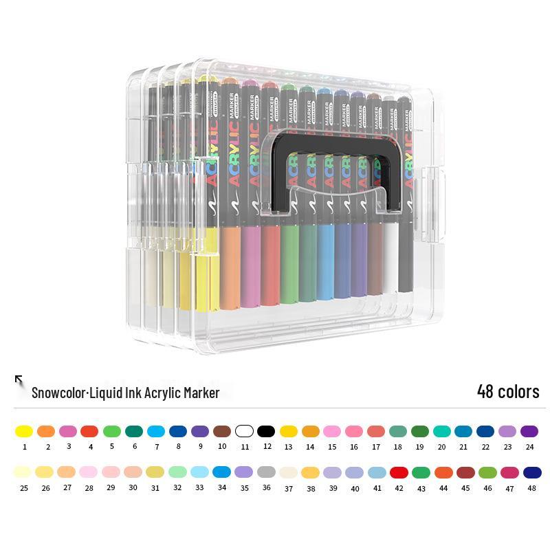 Marqueur à encre liquide acrylique étanche à séchage rapide anti-bavure pour l'art