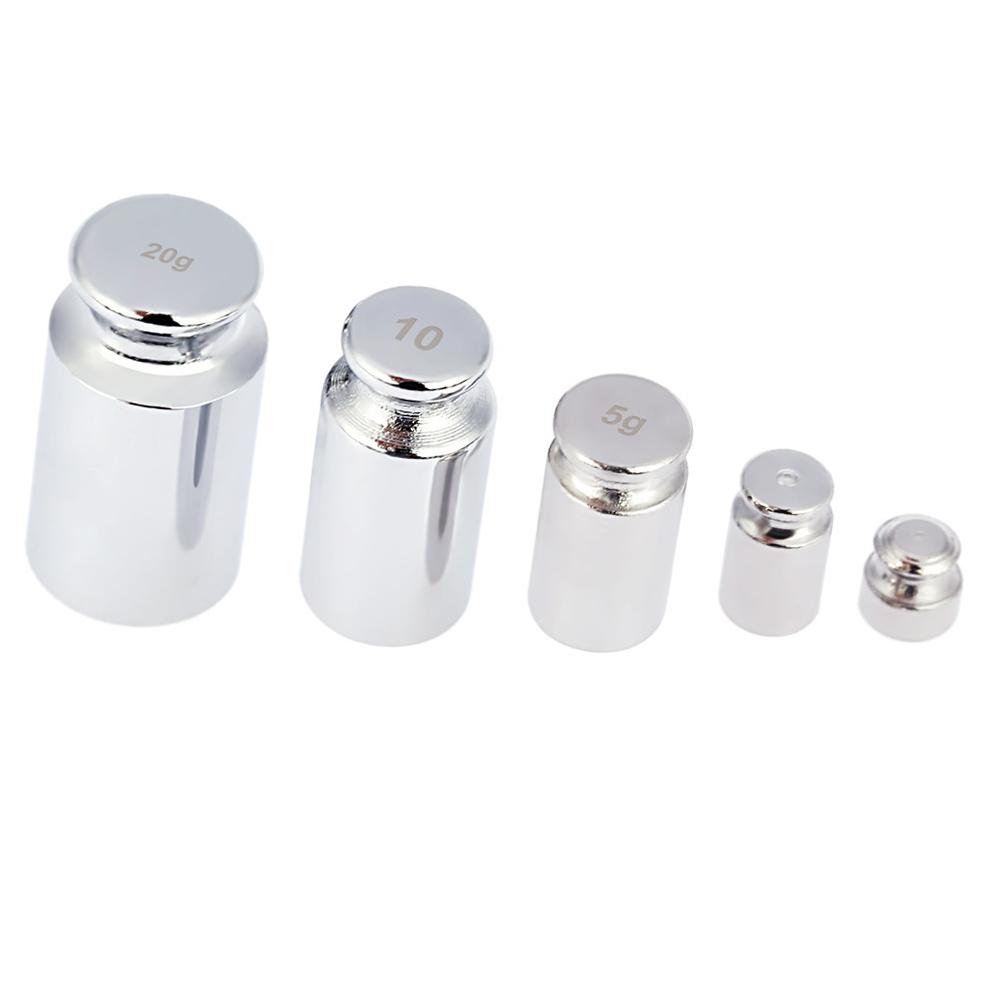 Plating Calibration Weights, Scale Weight Set with Shiny Elegant Appearance, for Digital Scale Balance