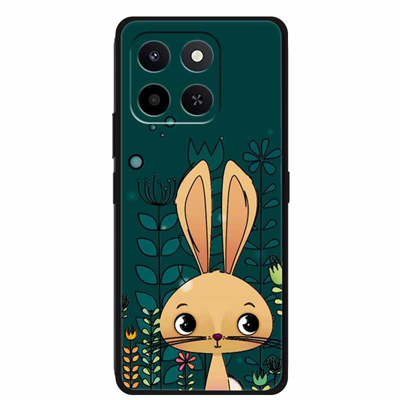 For Honor X7d 4G 5G 3D Flower Case Soft Silicone Bumper Emboss Phone Cover For Honor Play 10T 400 Smart 4G 5G Back Protector Bag