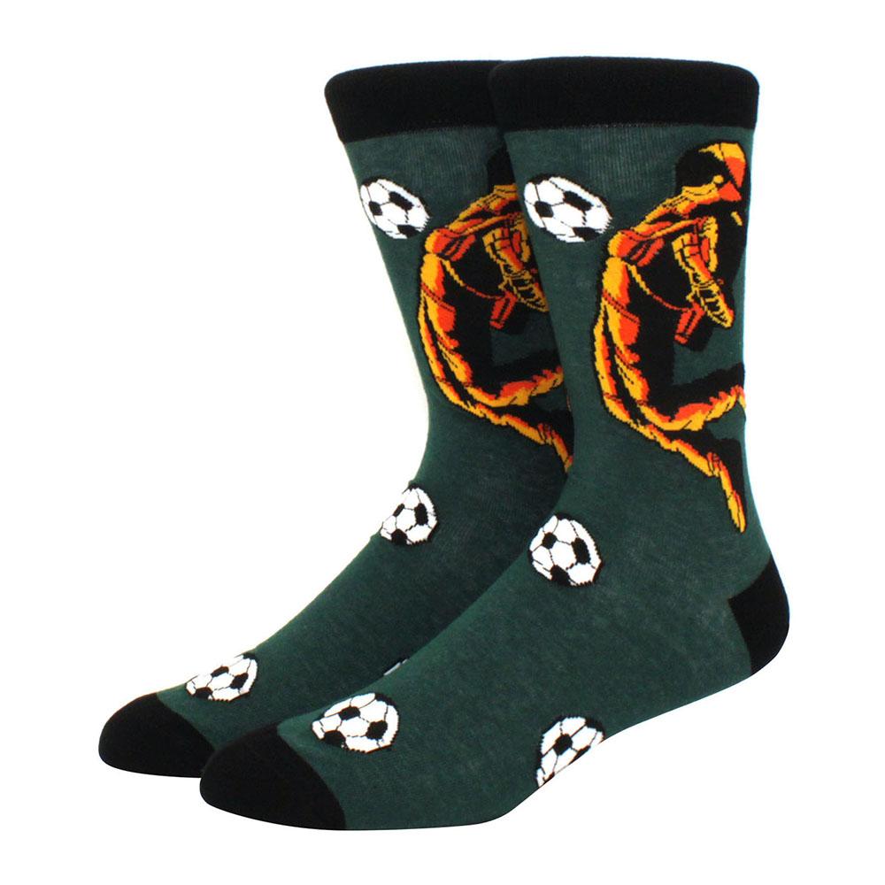 Herr Kammade Bomullsstrumpor Roliga Glad Novelty Långa Crew Strumpor Astronaut Djur Romb Galet Roliga Funky Skateboard Strumpor Färgglada