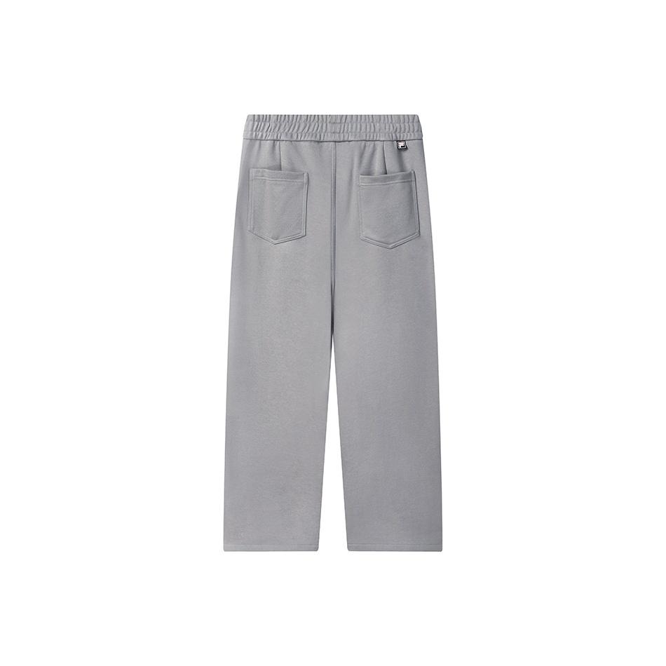 FILA Original Fashion Classic Trendy Comfortable Casual Versatile Knitted Sports Pants Men bottoms Elegant-Gray F11M549604FGY