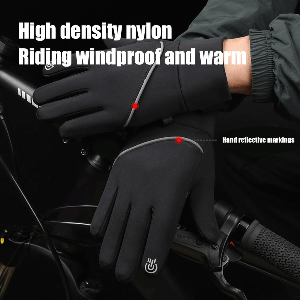 Heated Gloves For Women Men Windproof USB Skiing Heating Gloves Mitts With 3 Adjustable Temperature For Cycling Outdoor Sports