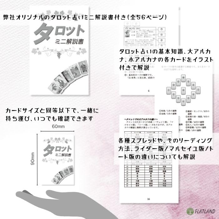 Horror Tarot Deck and Guidebook, Tarot Reading Instructions, Japanese Instructions, Authentic, 78 Tarot Cards