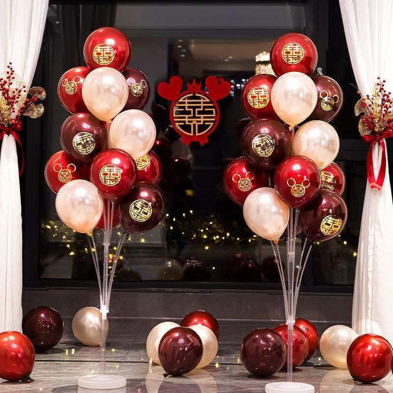 Romantic Wedding Room Balloon Decoration Set for Bedroom and Table