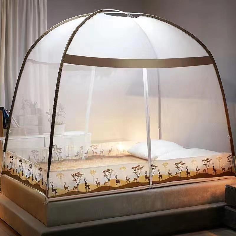 Installation-free Yurt Mosquito Net Home Encryption Single Student Dormitory Double Bed Baby Foldable Mosquito Net