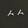 Sterling Silver 3D Bamboo Joint & Leaf Beading Accessories for DIY Bracelets and Necklaces