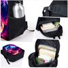 Constellation Wolf Print Single Layer Backpack for Boy/Girls Best Gifts 2D Flat Cartoon School Bag for Children Bags