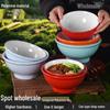Melamine Noodle Restaurant Bowl - High-Footed, Imitation Porcelain for Wonton, Soup, Beef Rice Noodles, Mala Tang