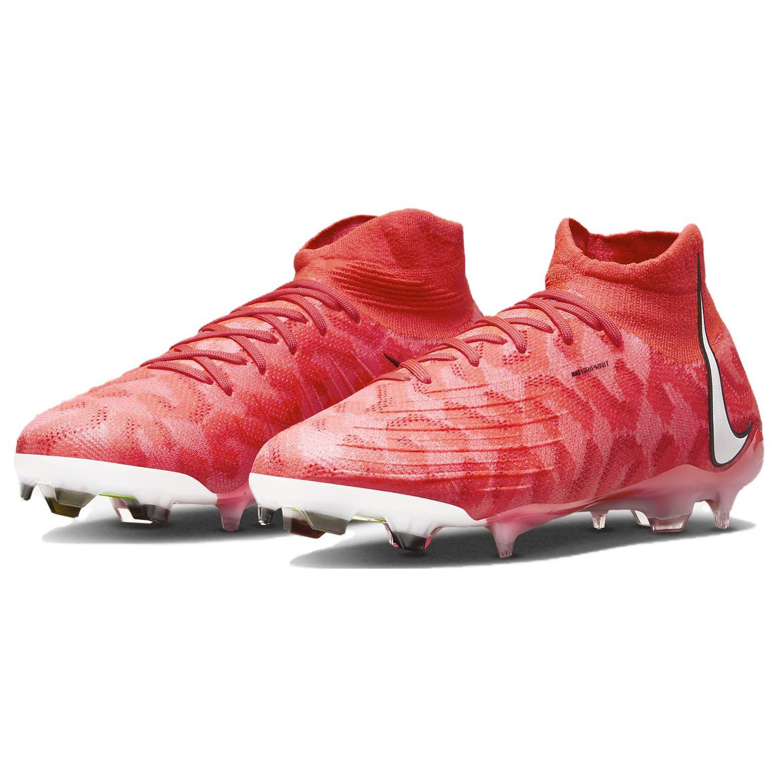 Кроссовки унисекс Nike Phantom Luna Elite FG Ready Pack красные ярко-малиновые белые — фото 3