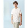 European Size Mens Regular Fit White T Shirt Short Sleeve Crew Neck Graphic Print Casual Daily Streetwear Top with Russian Text Design