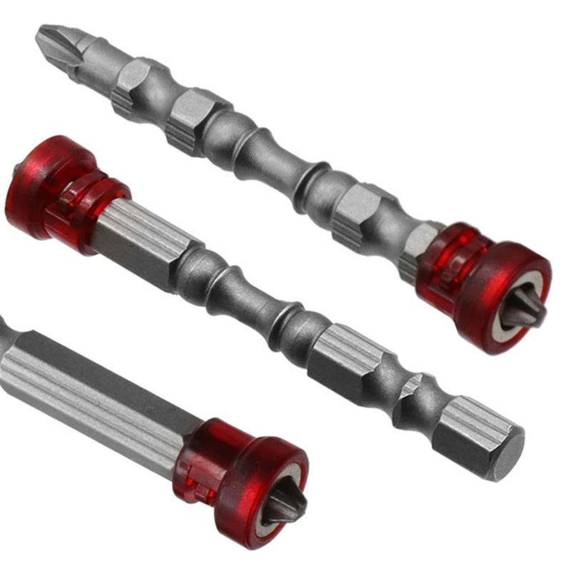 Metal Steel Double/Single Head Magnetic Screwdriver Bit With Improved Grip For Machinery Equipment And DIYer Projects