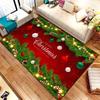 Merry Christmas Decoration Welcome Home Anti-Slip Door Mat Carpet Santa Flannel Floor Rugs for Living Room Home Decor Rug